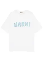 Marni Logo-print Cotton T-shirt - White - 40 (UK8 / S) 40 (UK8 / S)