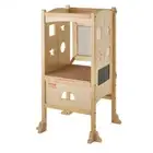 Tower Step Stool, Foldable Toddler Kitchen Stool Helper, 3-Level Adjustable ...