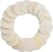 Exfoliating Loofah Facial Scrubber Multi Functional Gentle Body Facial Cleansing Makeup Remover Brush for Shower or Facial Cleansing 20pcs