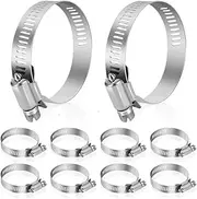 304 Hose Clamps - Reusable Worm Drive Clamps for Mechanics & Contractors,20.3,23.5mm