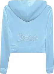 [Juicy Couture] Women's Bling Velour Track Jacket