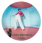 HARRY STYLE Edible Image Birthday Party Cake Topper 19cm Round