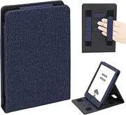 WALNEW Flip Case for 6.8” Kindle Paperwhite 11th Generation 2021- Vertical Multi-Viewing Stand Cover for Kindle Paperwhite Signature Edition 2021 with Auto Wake/Sleep, Navy Blue