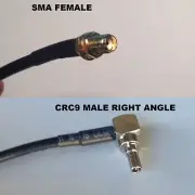 RG316 SMA FEMALE to CRC9 MALE ANGLE Coaxial RF Cable USA-US