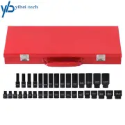 35pcs 1/2 Inch Drive Deep Impact Socket Tool Set Metric Garage Workshop Tools
