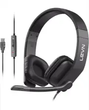 Headset with Mic, Headset with Microphone for PC, Computer Headset with Noise...