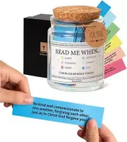Bible Verses in a Jar Gifts, Read Me When Bible Verses Jar for Emotions