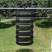 6 Layer Dryer Herb Drying Rack NetMesh Hanging Dryer Rack Dry Rack Net with Zipper