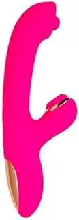 JOS Rolli Silicone Rechargeable Dual Stimulator, 7 Vibration Modes, Waterproof, Pink Sex Toys Vibrator Dildo Vibrater Sex Toysfemale Adult Toy Rabbit Thrusting Dildo Vibrators For Woman Rabbit Toy Thrusting Vibrator Rabbit Vibrators