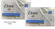 2 X Dove Sensitive Skin Hypoallergenic Beauty Bar Soap 4 X 90g (8 Bars)
