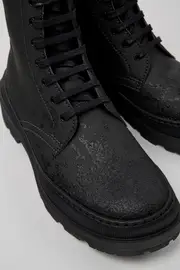 Brutus Trek MICHELIN Gray and black leather boots for women