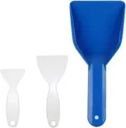 Set of 3 Plastic Refrigerator Ice Remover Scoop Freezer Frost Shovel Snow Remove
