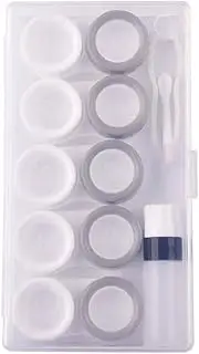 [Generic] 5 Pairs Lens Case Eye Lens Box Women Travel Lenses Case Soak Container Lenses Box for Beauty Pupil