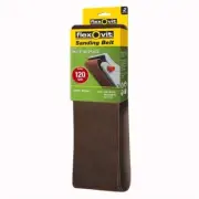 Flexovit 75mm x 457mm Multi-Surface Sanding belt Fine 120 Grit - 2 pack