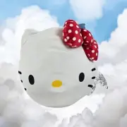 Hello Kitty Sanrio Head Travel Cloud Neck Pillow Plush Polka Dot Bow Soft NWT