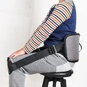 Support belt for better back whole day Back Pain Relief -Posture Correcting Harness & Relieve Sciatica, Keeps Back Straight While Seated, Suitable in Office or At Home or Outdoors (silver-gray)