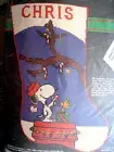 Christmas Malina Needlepoint Stocking Kit,TWAS THE NIGHT,Peanuts,Snoopy,8500/004