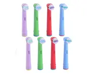 8Pcs EB-10A Kids Electric Toothbrush Replacement Heads Compatible with Oral B