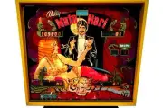 Mata Hari Pinball Machine Backglass - New