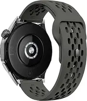 [DJDLFA] 18 20 22mm hole Silicone Band for Samsung Galaxy Watch 7 FE 6 5 for Huawei GT5 4 3 pro bracelet for Redmi watch 5 lite 5 active Watchbands