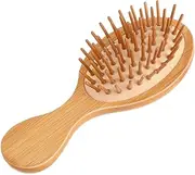 Mini Travel Bamboo Hair Brush, Anti-Static Small Detangling Brushes Detangler Mini Bamboo Brush Pocket Travel Small Paddle Combs for Purse, Pocket, backpack