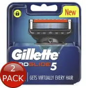 2 x Gillette Fus P/Gld Crt Rf 4Pk