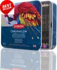 Derwent Chromaflow 72-Piece Colored Pencils Set for Artists