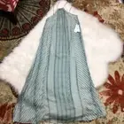 NWT O’Neill Maxi Tie Back Halter Dress XS Sage Green Stripe Beach