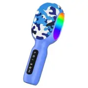 Karaoke Microphone Machine for Kids, Bluetooth Microphone with LED Light,