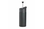 Coffee Culture Double Wall Travel French Press/Plunger & Sipper Matt Black 350ml