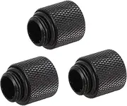 Uonlytech 3 PCS Brass Pass Through Fitting Liquid Cooling Coupler Adapter for Computer Water Cooling System Durable and Easy to Install Rotatable Connector
