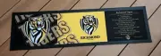 Richmond Tigers AFL Team Song Printed Rubber Backed Bar Runner Mat New 89x25cm