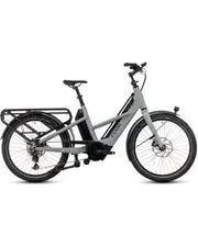 Cube Longtail Sport Hybrid 725 Electric Cargo Bike Swamp Grey Reflex