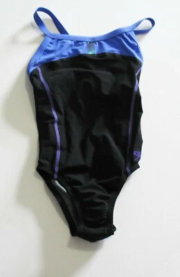 Speedo Womens Bolt Splice Drill Back PowerPLUS Swimsuit 7719703 Sz 28 - NWT