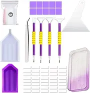 Rhinestone Art Kits,Portable Rhinestone Painting Tools - Gradient Color Crafting Supplies with Tweezer, User-Friendly Paint Set for Adults, Kids, Art Lovers
