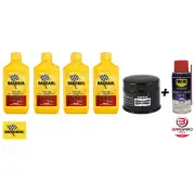 4LT Bardahl 15W50 Oil Filter Suzuki GSF Bandit 1250 2007-2016 WD Gift