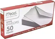 Mead MEA75050BN All-Purpose Envelopes 4 1/8 x 9 1/2 White 50 Per Pack 12 Packs