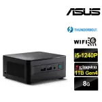 【ASUS 華碩】NUC I5十二核{朧月祭司A} 迷你電腦(I5-1240P/8G/1TB M.2)