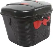 Aymzbd Electric Bike Basket Front Mounted Bicycle Basket with Lock with Lid Container Storage Box for Cycling Outdoor Bicycling