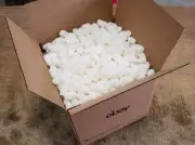 1 Cubic Foot of Eco Friendly Biodegradable Packing Peanuts Popcorn with Box