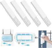 4 Pcs Self Adhesive Power Strip Fixator, Punch-Free Wall-Mounted Power Strip Holder Mount, Simplest Holder Moumt for Power Strip, WiFi Router, Belkin, Remote Control and Others
