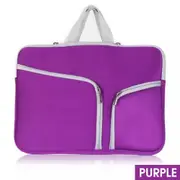 Laptop Sleeve Case Carry Bag for Macbook Pro/Air Dell Sony 15 inch -Purple