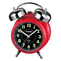 在飛比找momo購物網優惠-【CASIO 卡西歐】復古大音量數字指針鬧鐘(紅-TQ-36