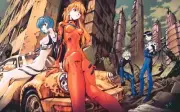 Anime girls ayanami rei ikari shinji neon genesis Playmat Gaming Mat