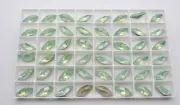 Chrysolite Opal F (15x7mm) Swarovski Art 4228 Crystal Navette Stones