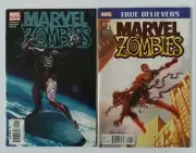 Marvel Zombies #5 (Suydam Silver Surfer 2nd Print Variant) & #1 True Believers