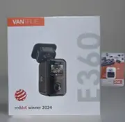 Vantrue E360 5.2K 360° Dash Cam with Free 256GB Micro SD.
