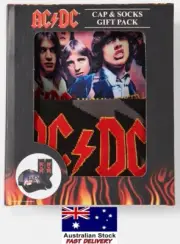 AC/DC Highway to Hell Gift Pack - Cap & Socks - Officially Licensed Merchandise