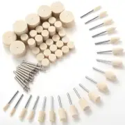 Felt Polishing Buffing Wheel for Dremel Rotary Tool 80Pcs Accessories Wool Fe...