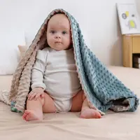 在飛比找蝦皮購物優惠-【現貨】春秋安撫豆豆毯，新生兒抱被，嬰兒蓋毯，幼兒園午睡空調